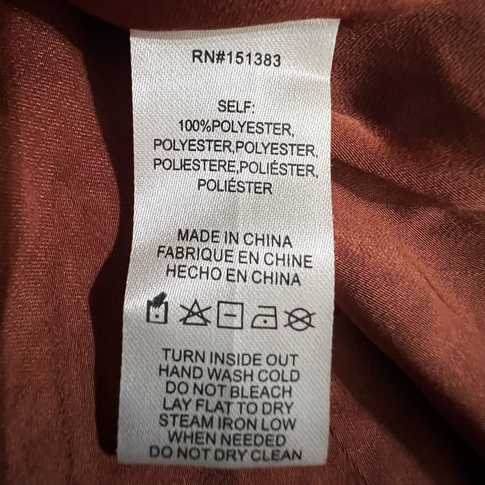 Anthropologie’s Current Air Rust Color Button Front Blouse Excellent Size XS - Picture 8 of 8